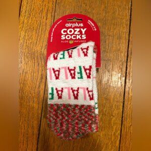 Airplus Cozy Socks Fa La La Aloe Infused Womens 5-10 New With Tags